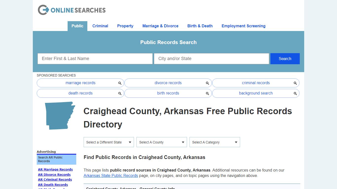 Craighead County, Arkansas Public Records Directory