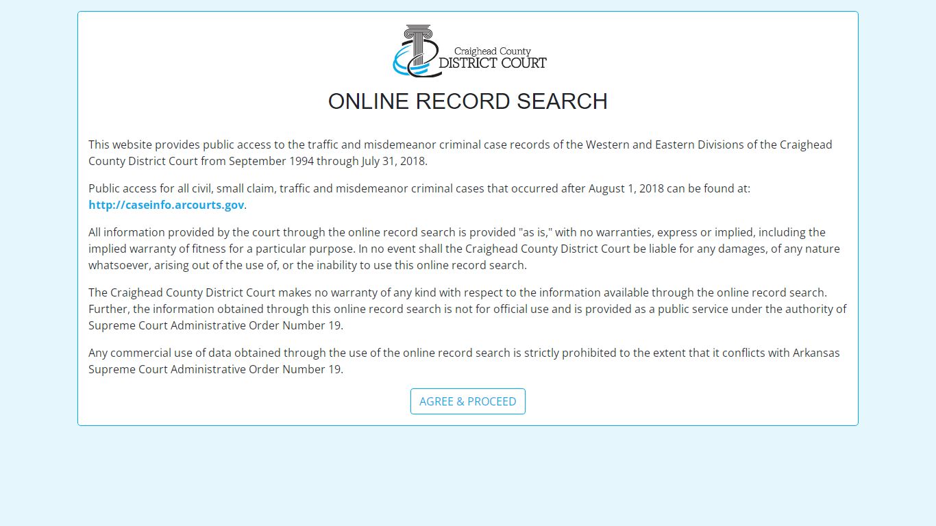 Craighead District Court Ticket Search