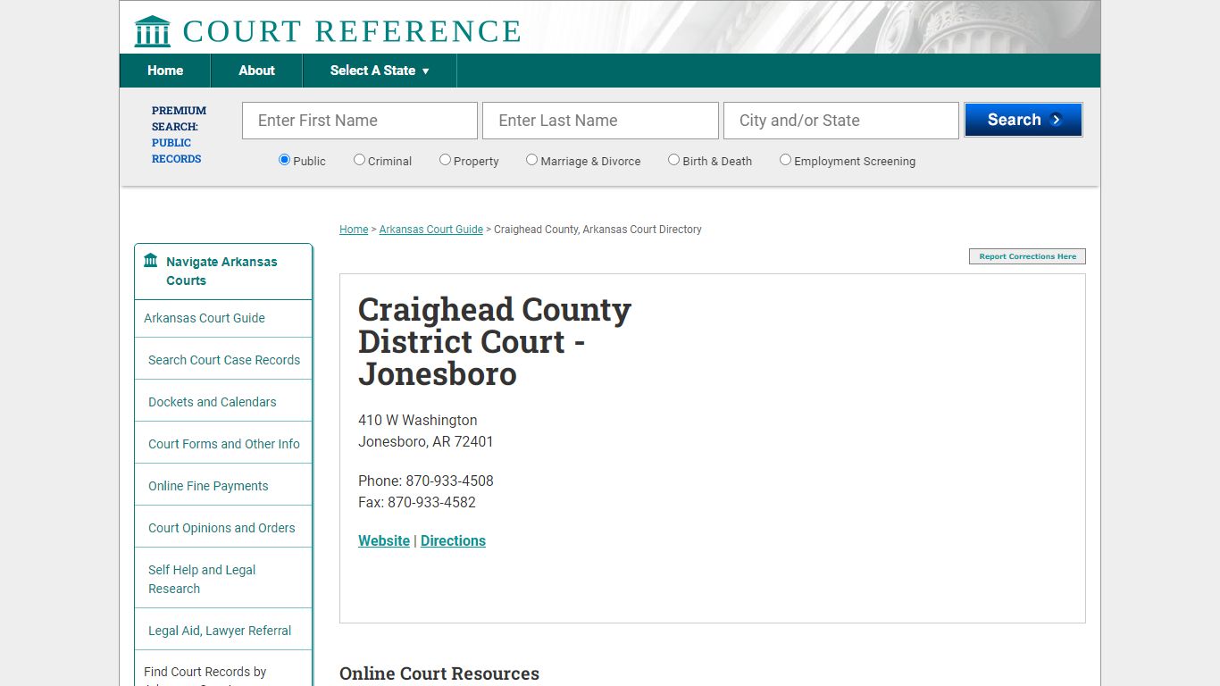 Craighead County District Court - Jonesboro